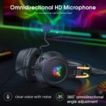 هدست گیمینگ اونیکوما مدل X15 Pro، درگاه شارژ USB، دارای نورپردازی RGB، با قابلیت اتصال به چند دستگاه - Image 11