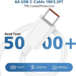 شارژر دیواری 120 وات شیائومی مدل MDY-13-EF به همراه کابل تبدیل USB-C - Image 4