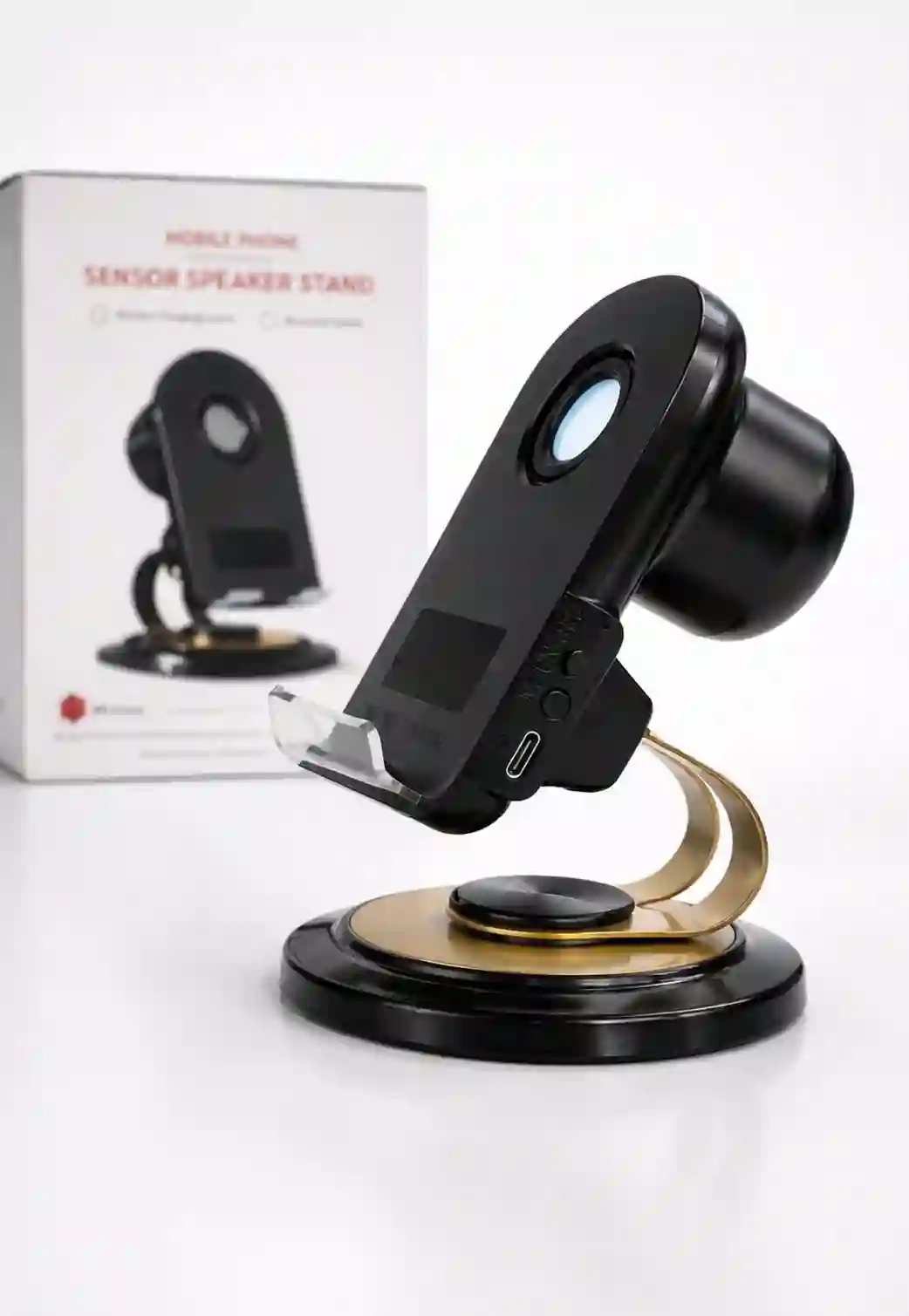 49a95434-3001-4503-bb89-ad7dbe7c6ce9 پایه رومیزی اسپیکر دار سنسوردار Wireless Sensor Speaker Stand - Image 1